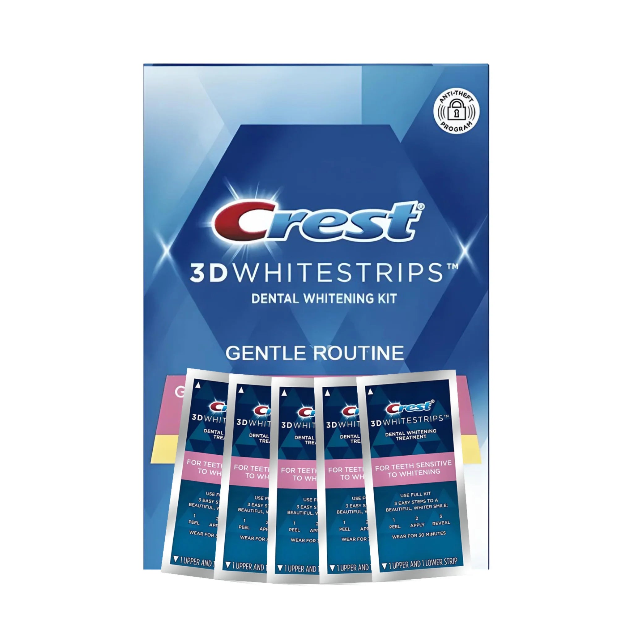 Crest 3D White Gentle Routine (5 zacskó – 10 csík)