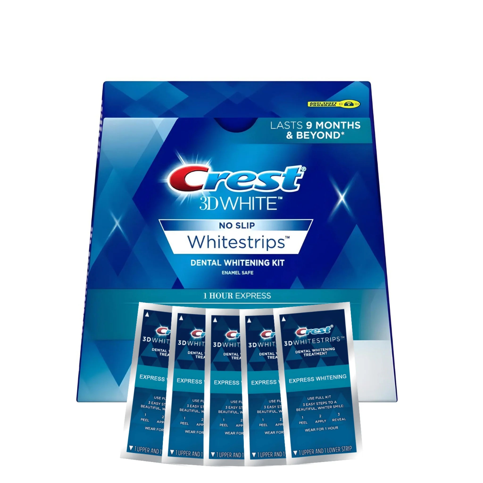Crest 3D Whitestrips 1 Hour Express(5 zacskó – 10 csík)