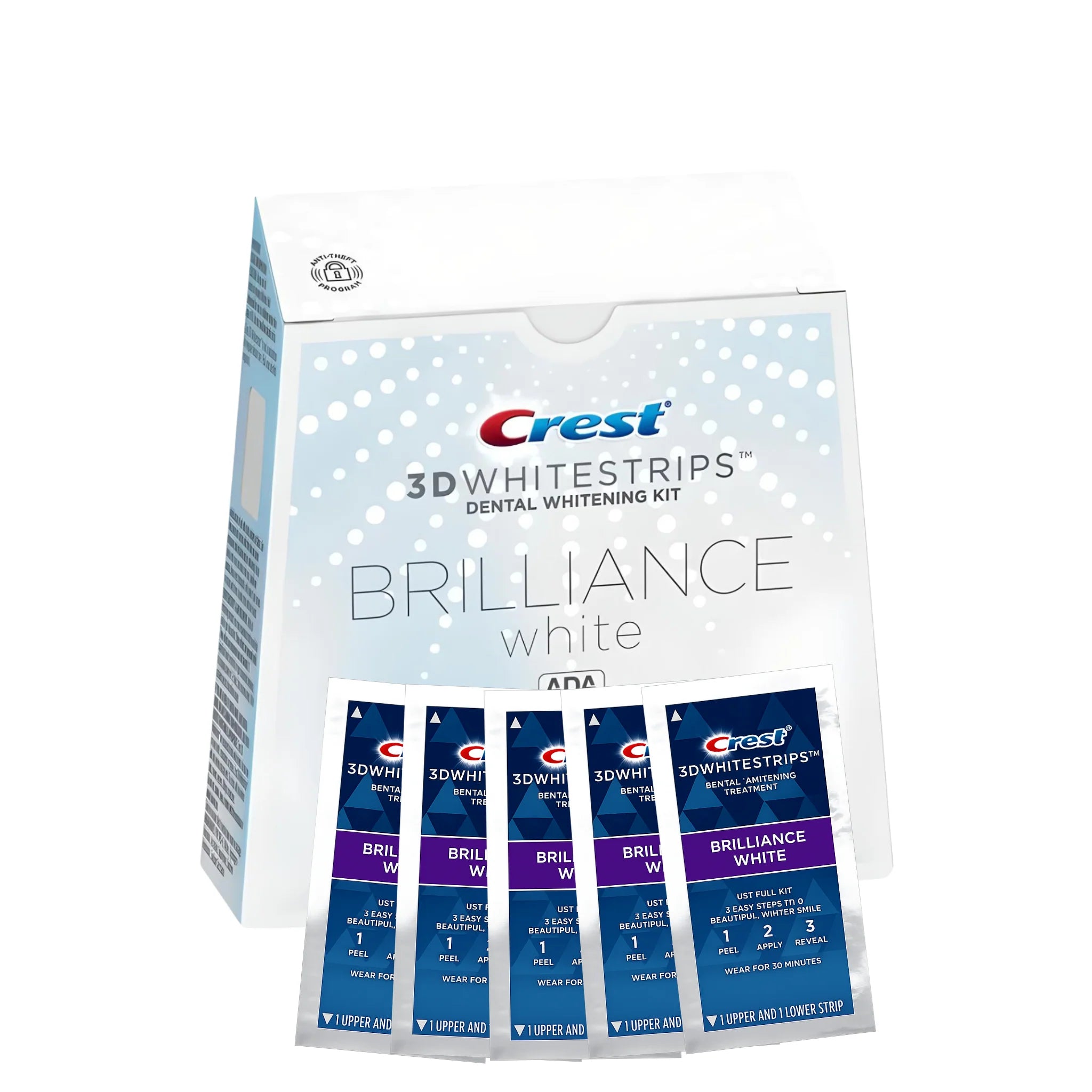 Crest 3D Whitestrips Brillance White (5 zacskó – 10 csík)