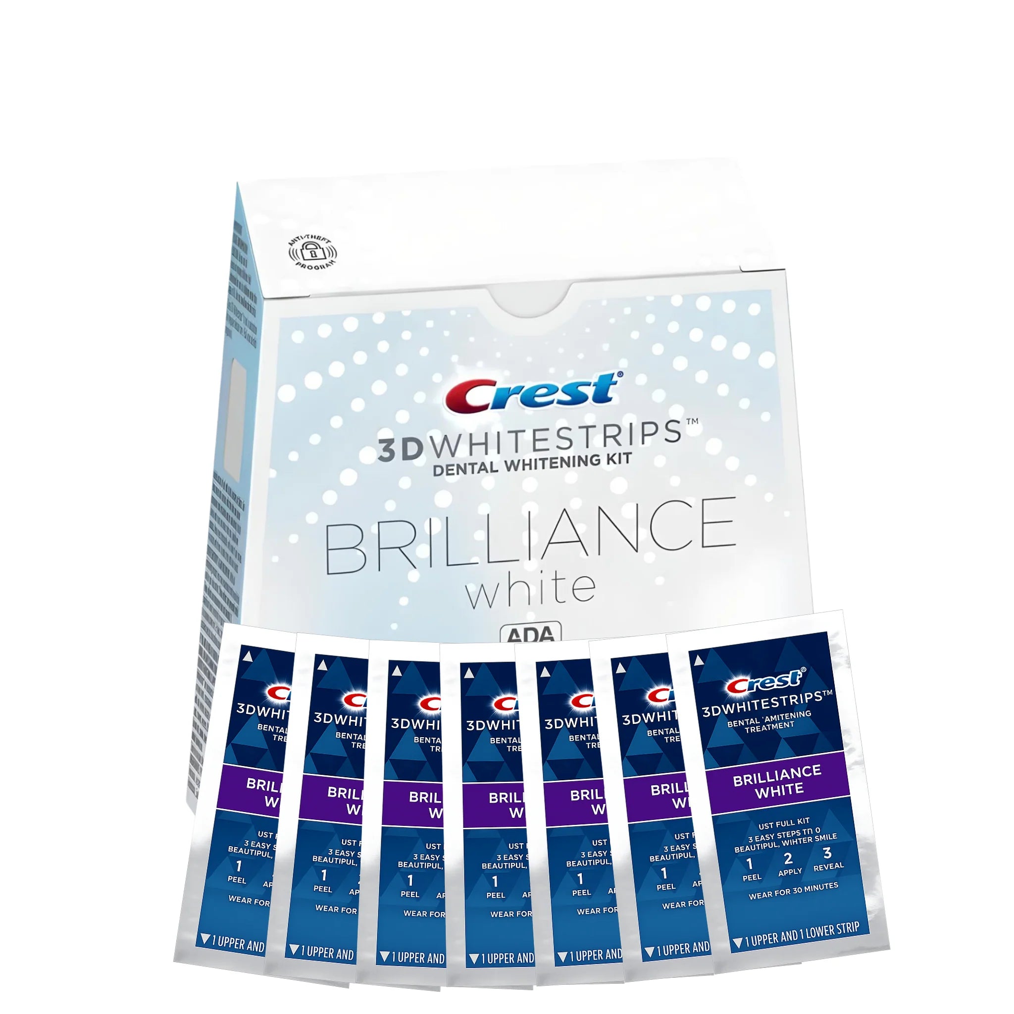 Crest 3D Whitestrips Brillance White (7 zacskó – 14 csík)