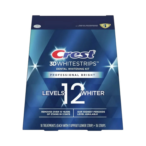 Crest 3D Whitestrips Professional Bright 12 Levels Whiter (18 zacskó – 36 csík)