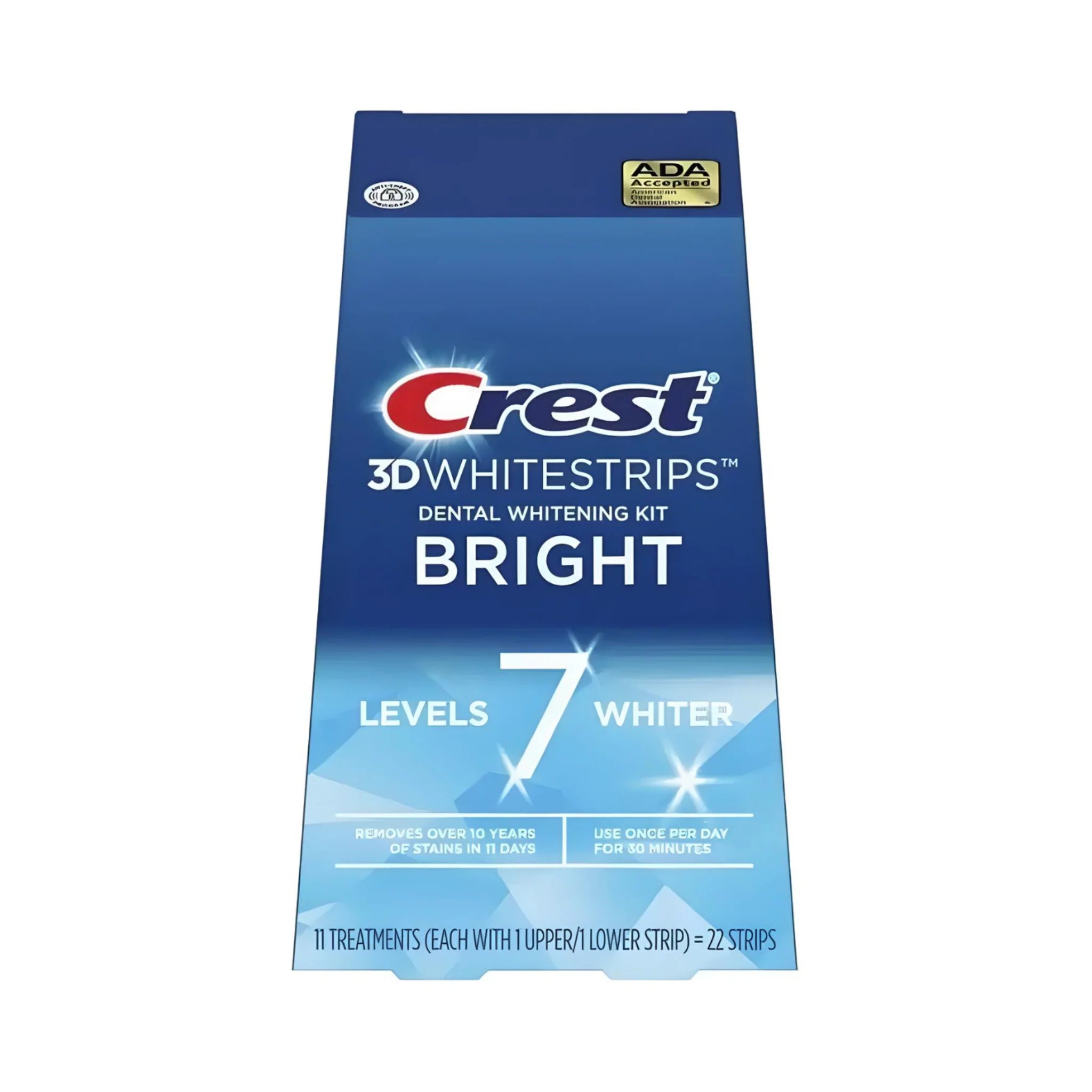 Crest Bright 7 Levels Whiter Whitestrips (11 zacskó – 22 csík)