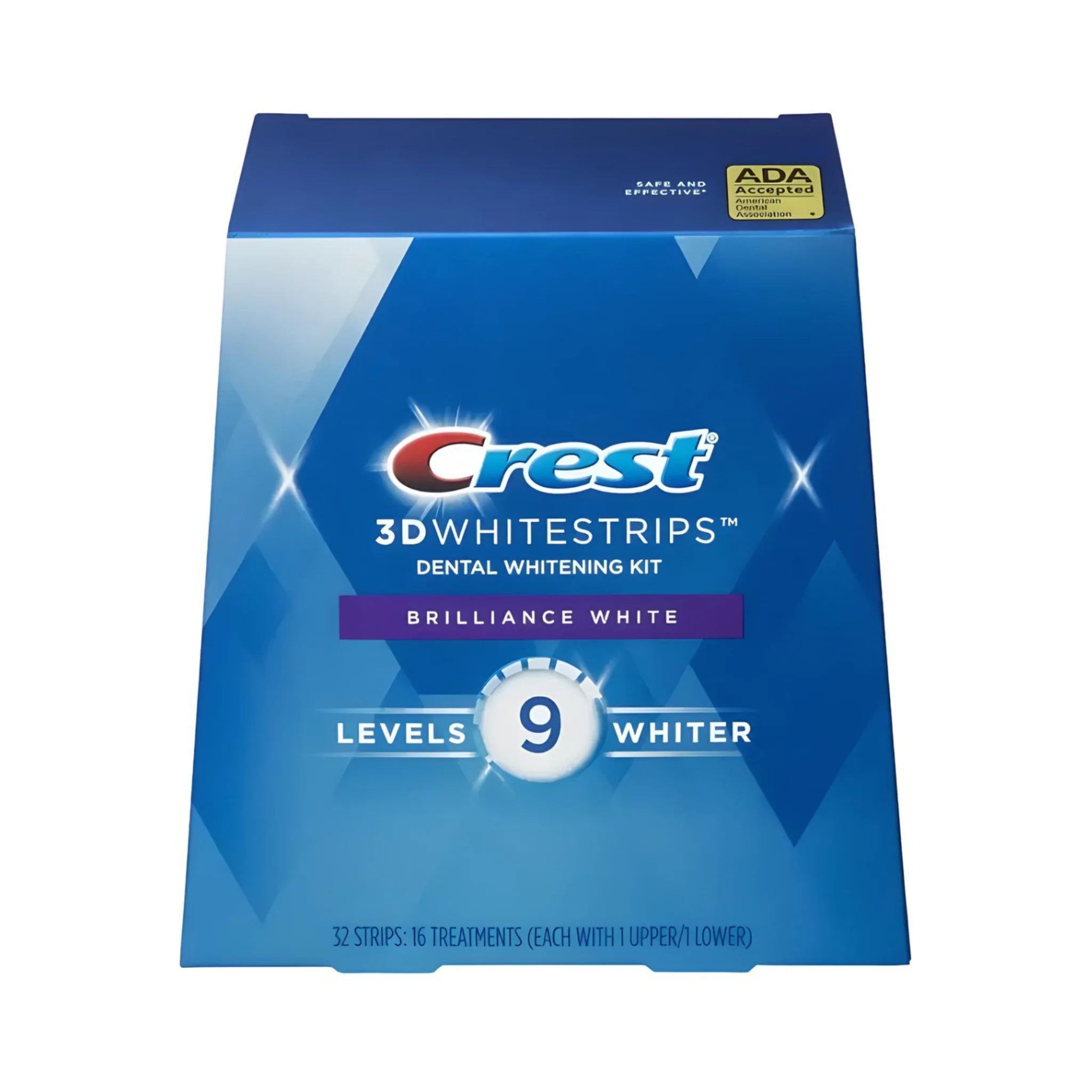 Crest Brilliance White 9 Levels Whiter Whitestrips (16 zacskó – 32 csík)