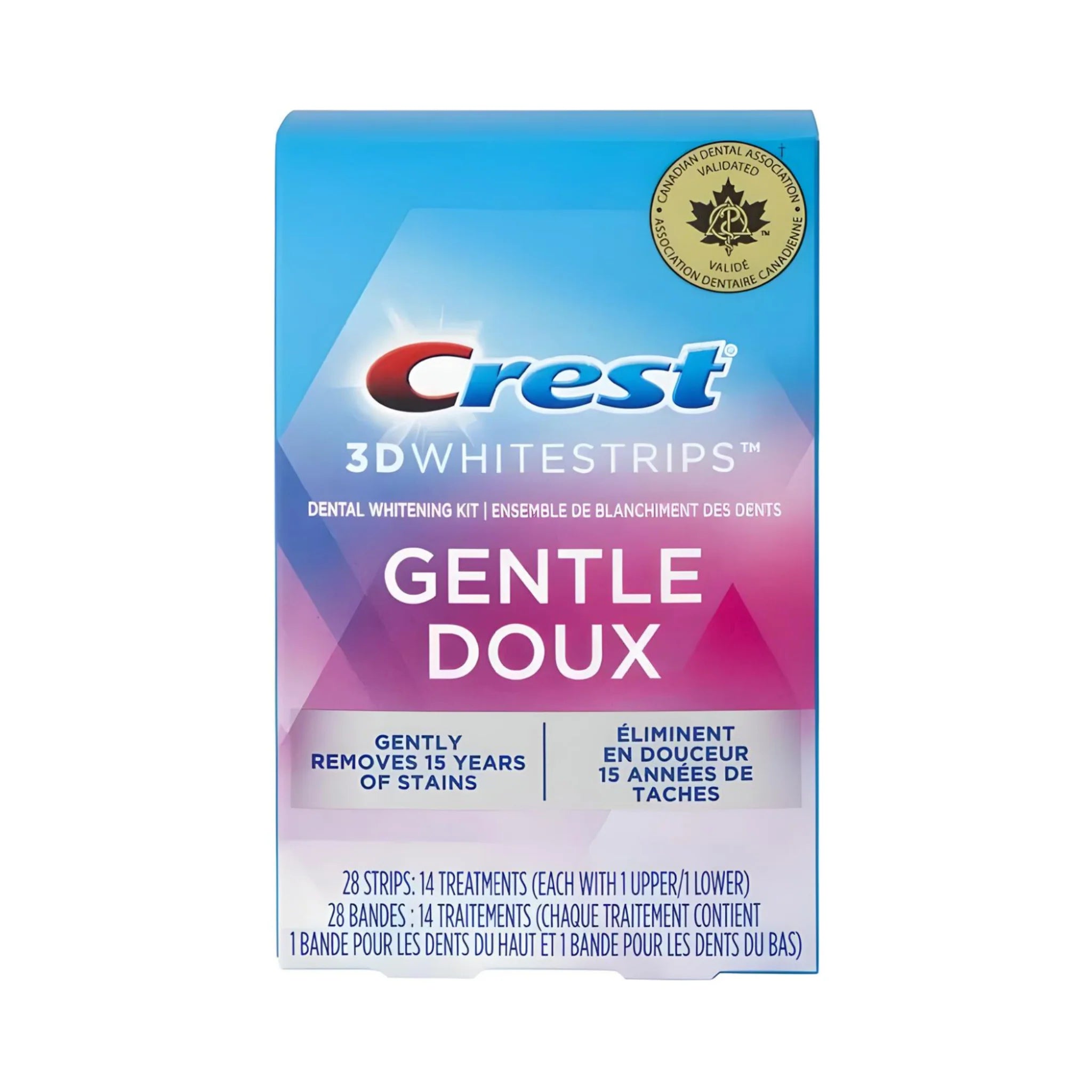 Crest Gentle Doux Whitestrips (14 zacskó – 28 csík)