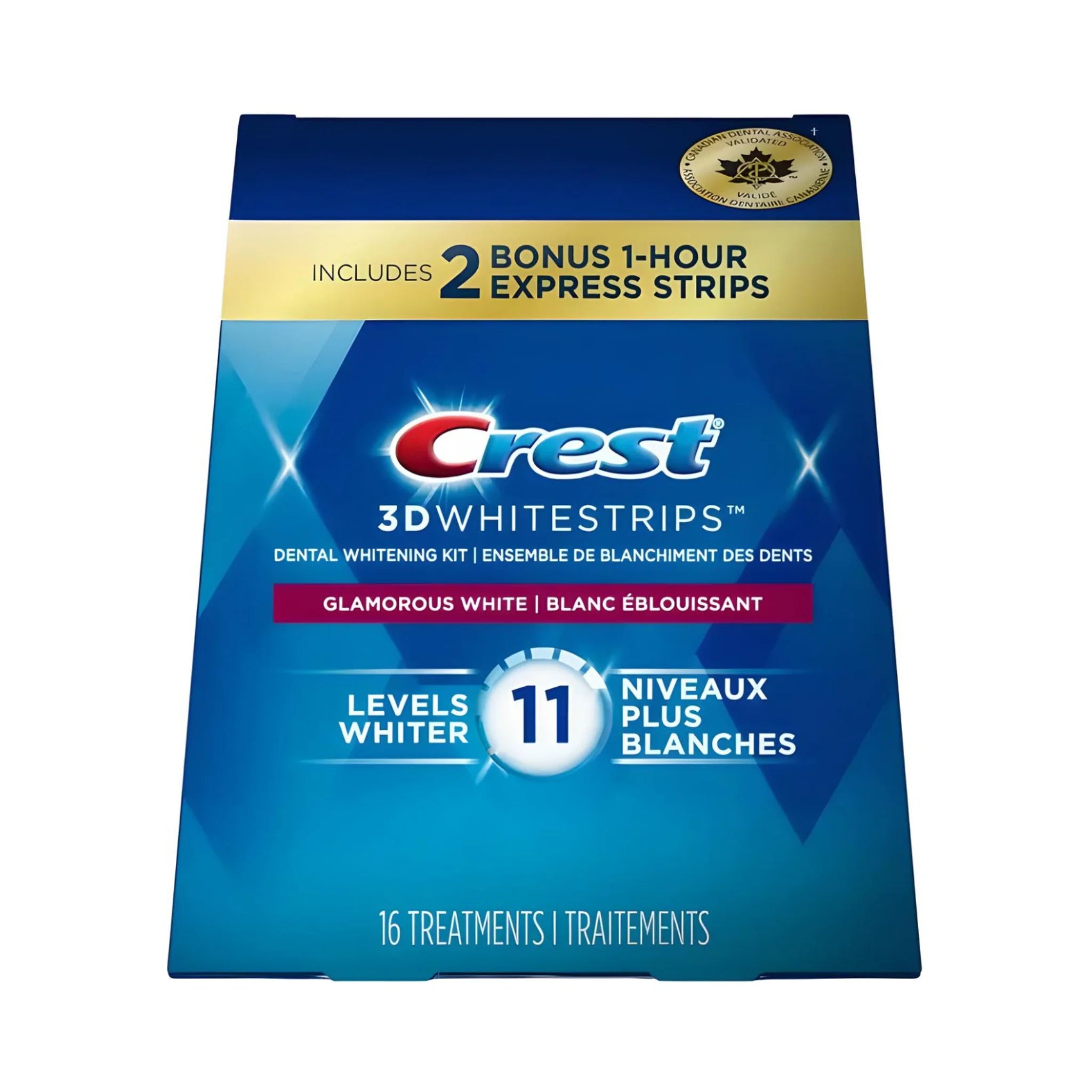 Crest Glamorous White 11 Levels Whiter Whitestrips (8 zacskó – 16 csík)