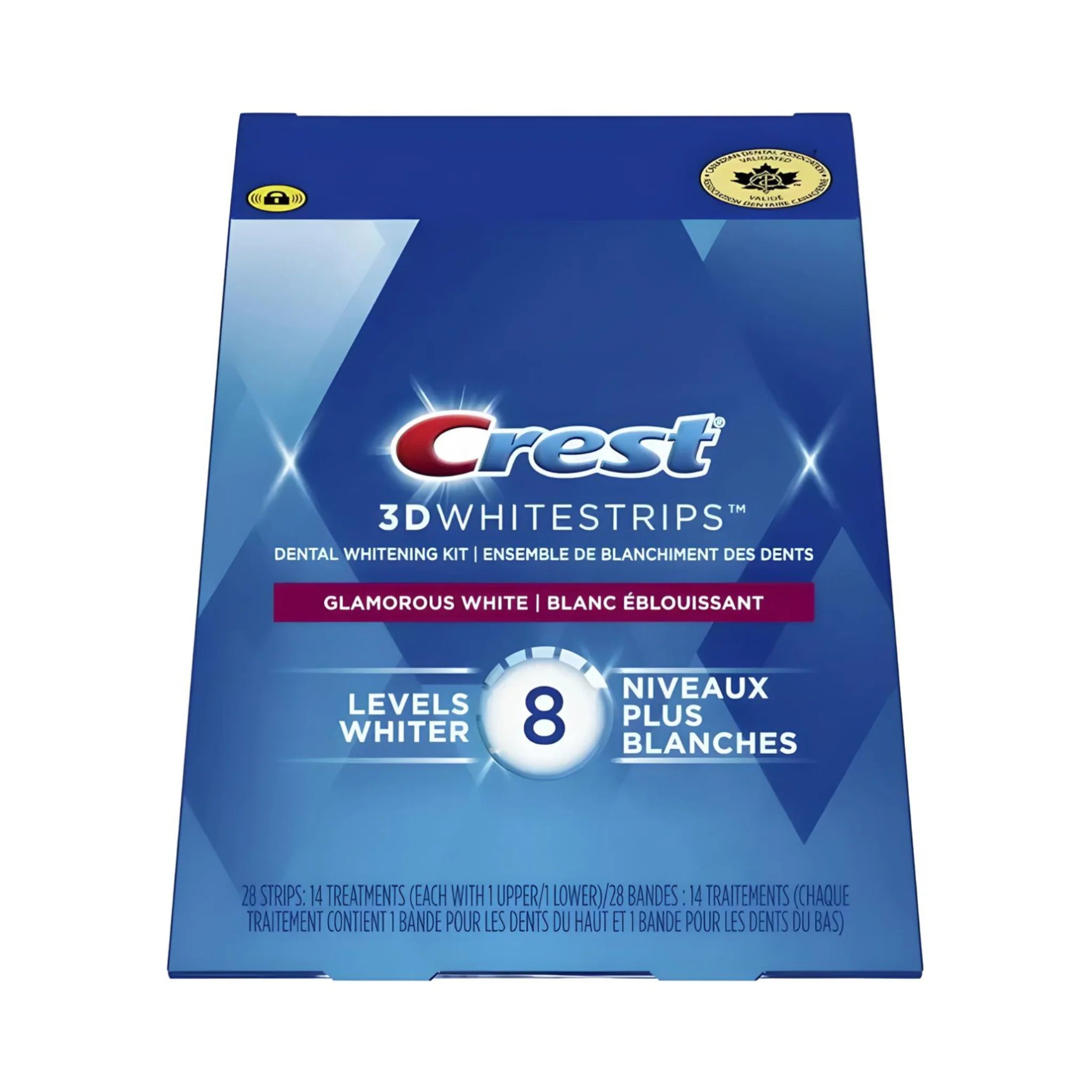 Crest Glamorous White 8 Levels Whiter (14 zacskó – 28 csík)