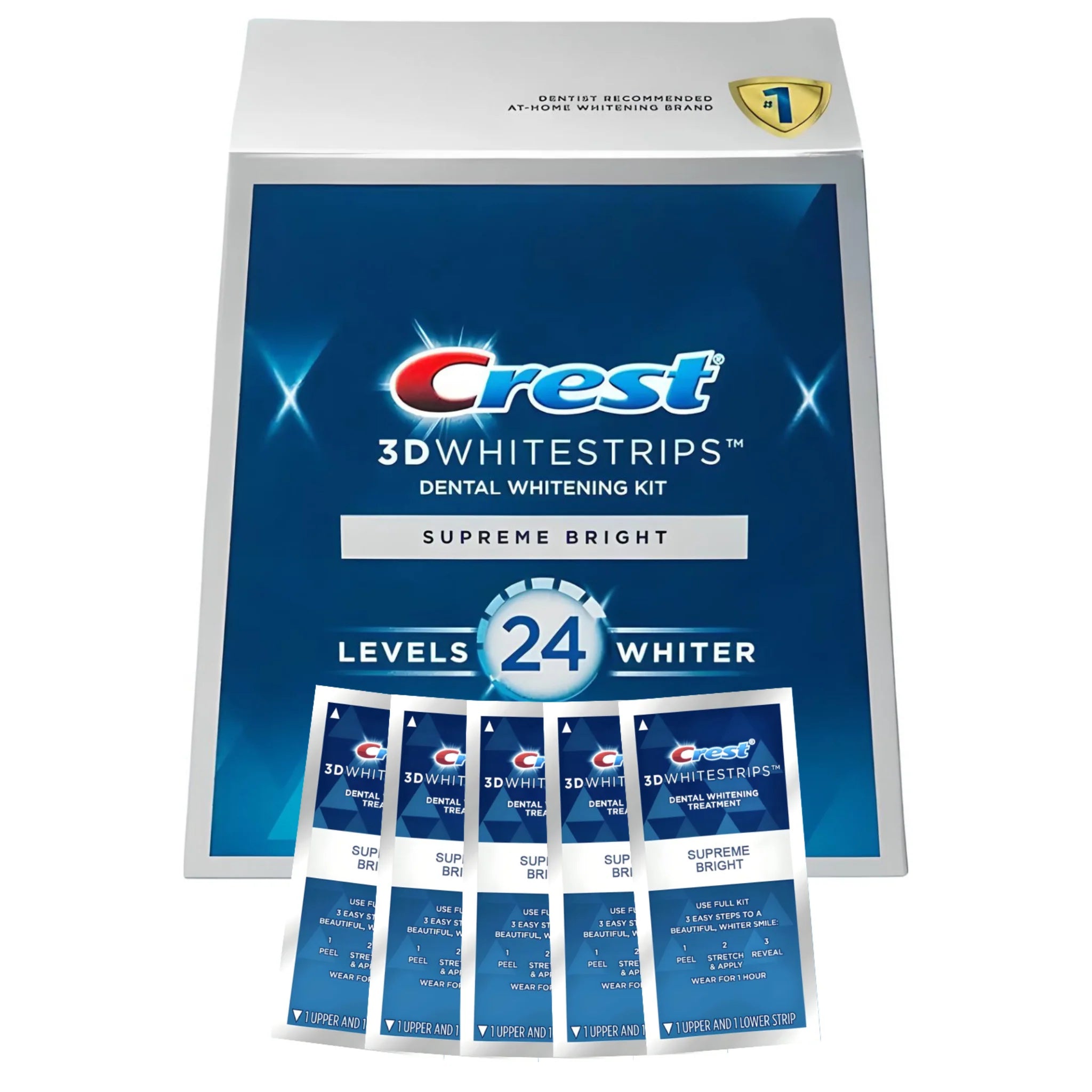 Crest Supreme Bright 24 Whitestrips (5 zacskó – 10 csík)
