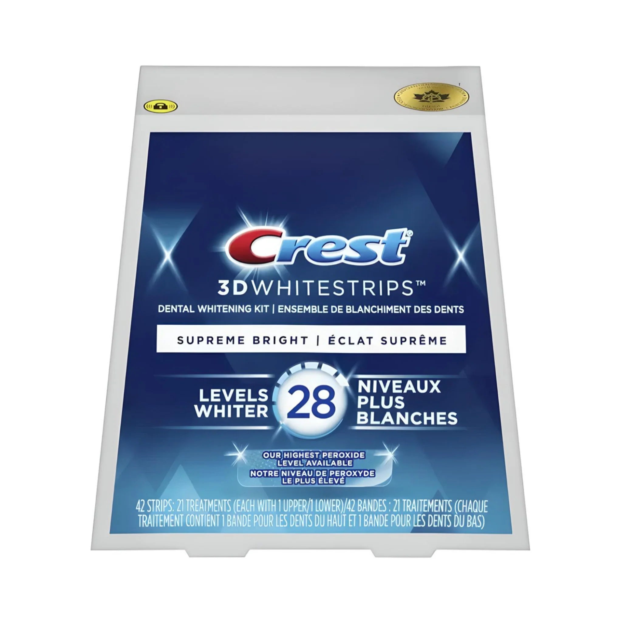 Crest Supreme Bright 28 Levels Whiter Whitestrips (21 zacskó – 42 csík)