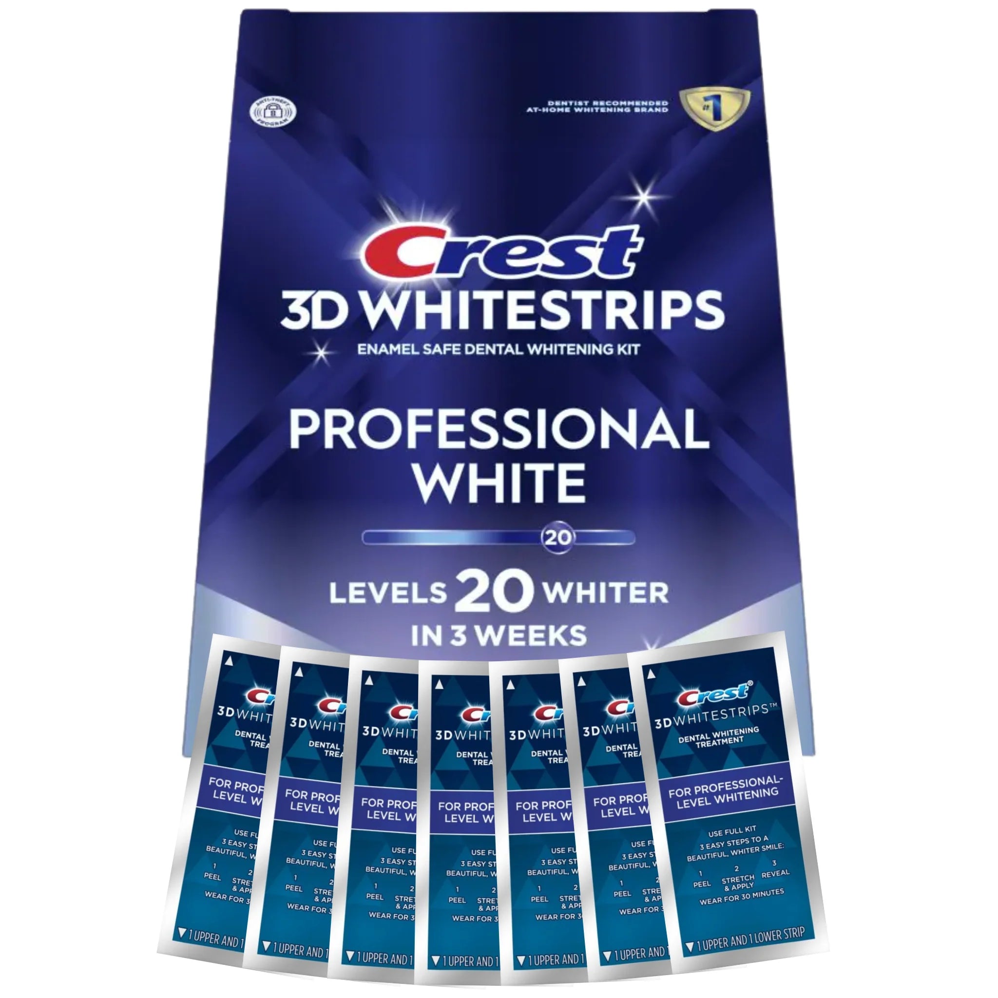 Crest For Professional-Level Whitening – 7 zacskó, 14 csík